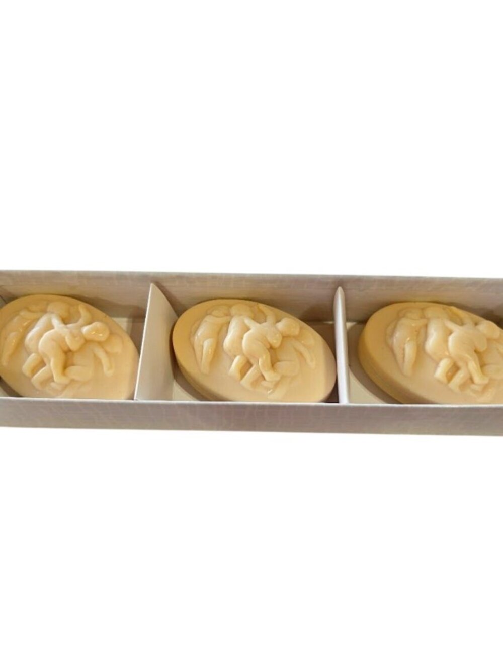 Vintage Saks Fifth Avenue Luxe Collection Cherub Jasmine Soap Set 3 Cakes NOS